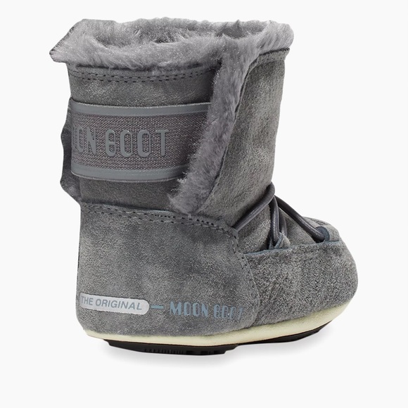 Baby Moon Boot Suede Crib Boots 21-22 Eu (5.5-6.5 Us) Grey - Picture 2 of 10